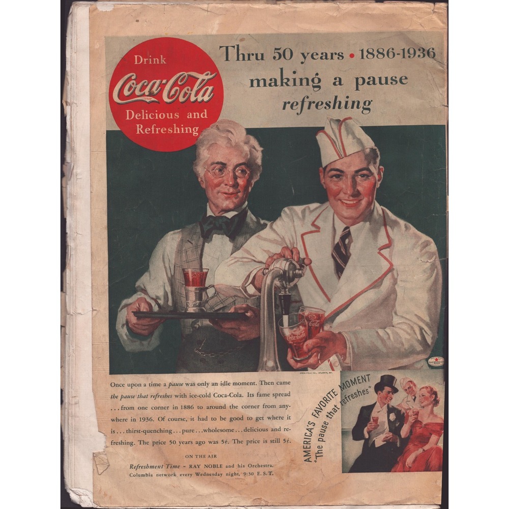 February 1936 Boys Life Magazine Norman Rockwell Cover Coca-Cola Ad Boy Scouts - Picture 2 of 3
